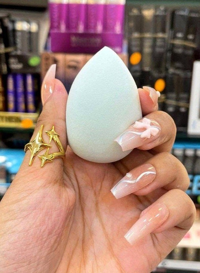 مجموعة اسفنجات من 3 قطع للمكياج ، اسفنجة لدمج كريم الأساس، خالية من العيوب للسائل، والكريم، والبودرة، اسفنجات مكياج بالألوان المتعددة - Image 4